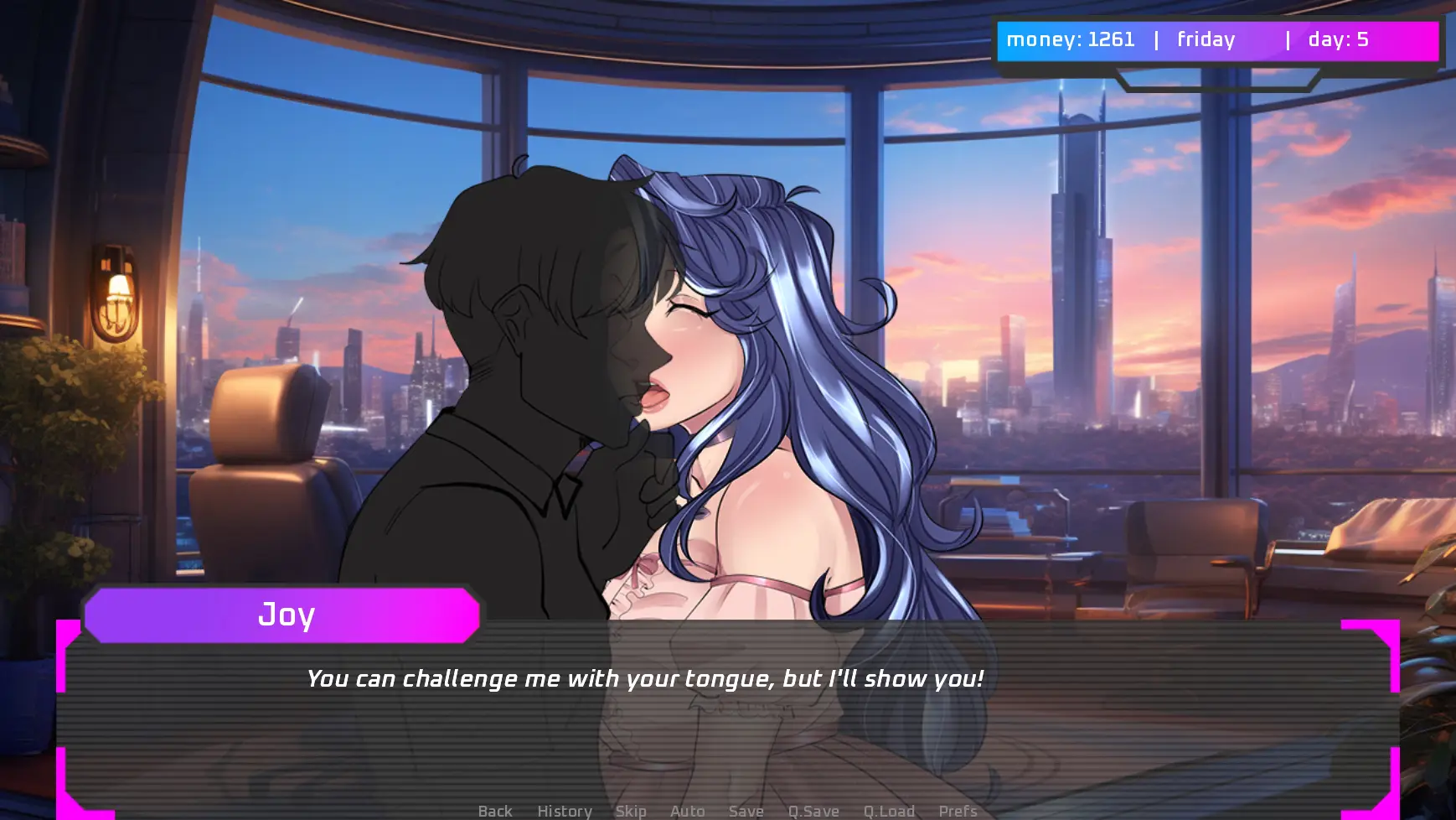 FLX – Downfall of I-Dolls gameplay screenshot 9 (Ren'Py adult game) by Studio Dystopia – free download