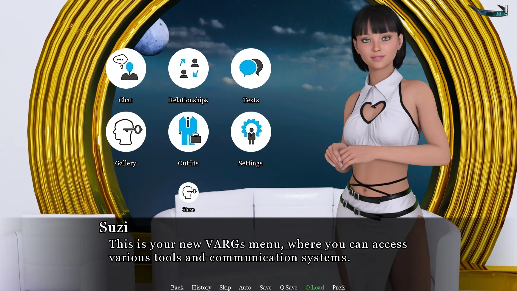 Over the Moon gameplay screenshot 3 (Ren'Py adult game) by Lockheart – free download