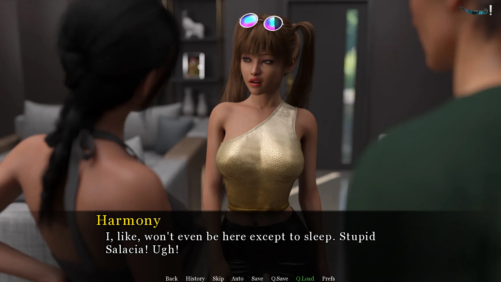 Over the Moon gameplay screenshot 1 (Ren'Py adult game) by Lockheart – free download