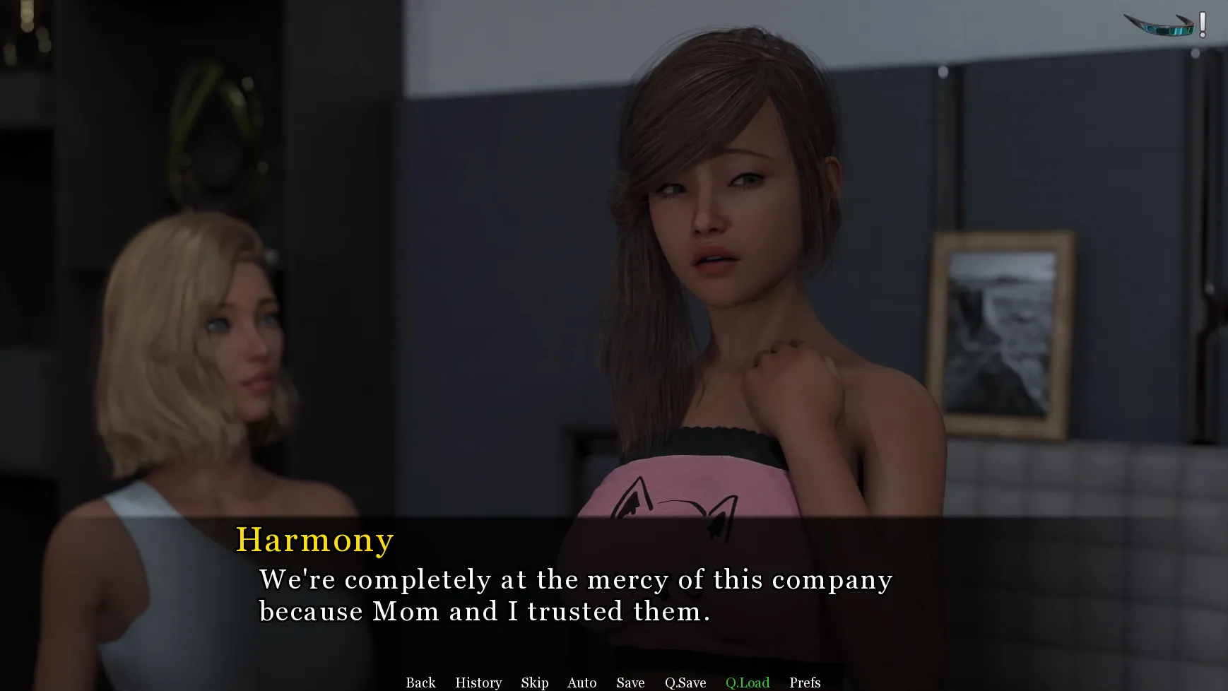 Over the Moon gameplay screenshot 4 (Ren'Py adult game) by Lockheart – free download