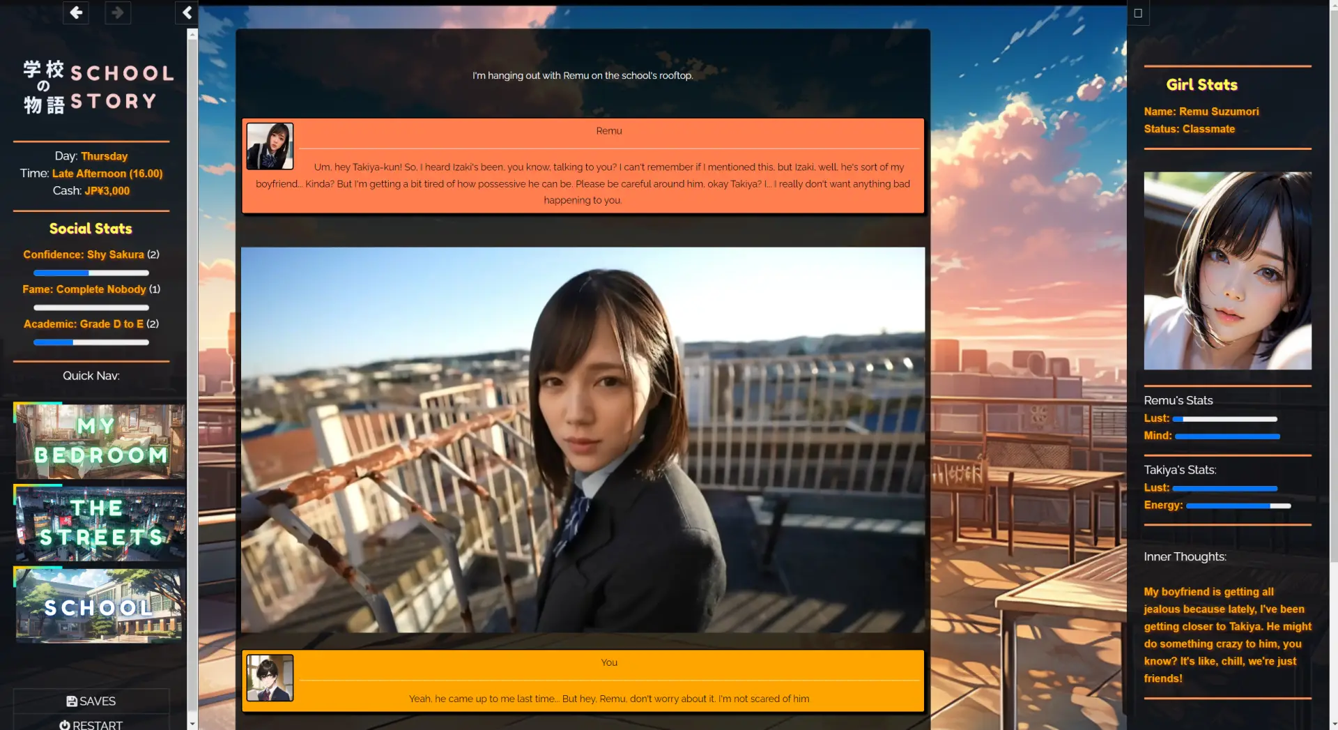 Gakko No Monogatari – School Story gameplay screenshot 15 (HTML adult game) by CorpoLife_dev – free download