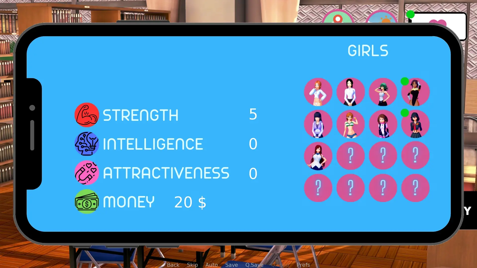 Animeverse Island gameplay screenshot 1 (Ren'Py adult game) by Pink Gum – free download