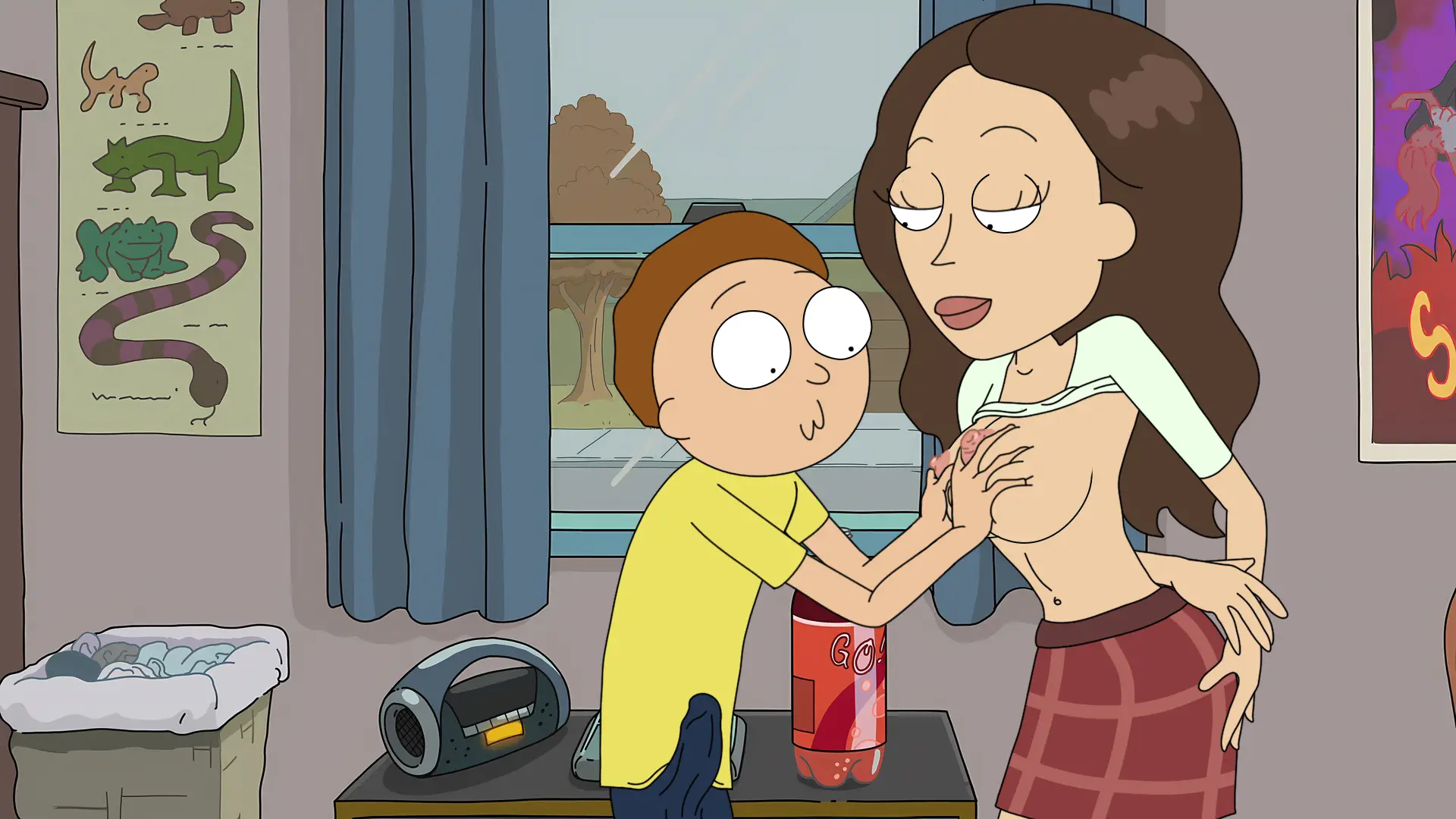 Rick and Morty – The Perviest Central Finite Curve gameplay screenshot 1 (Ren'Py adult game) by Ormuz_dev – free download