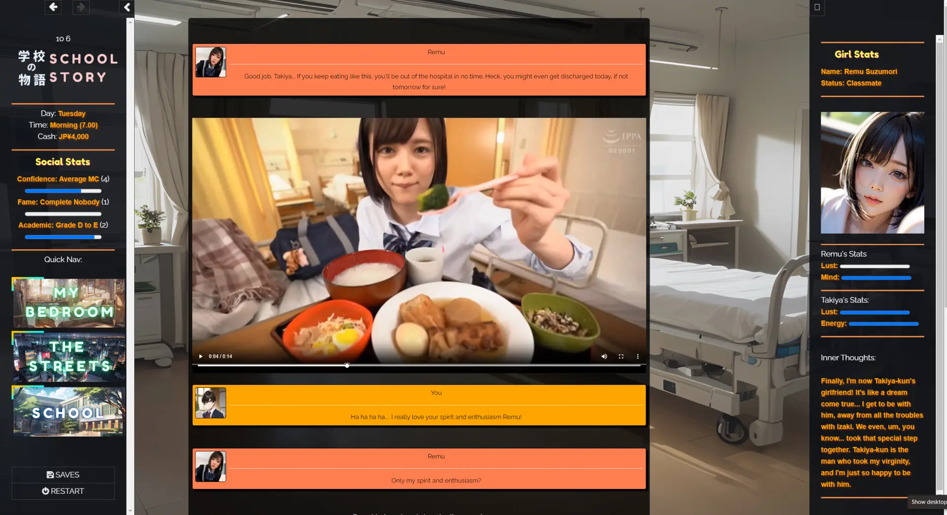 Gakko No Monogatari – School Story gameplay screenshot 12 (HTML adult game) by CorpoLife_dev – free download