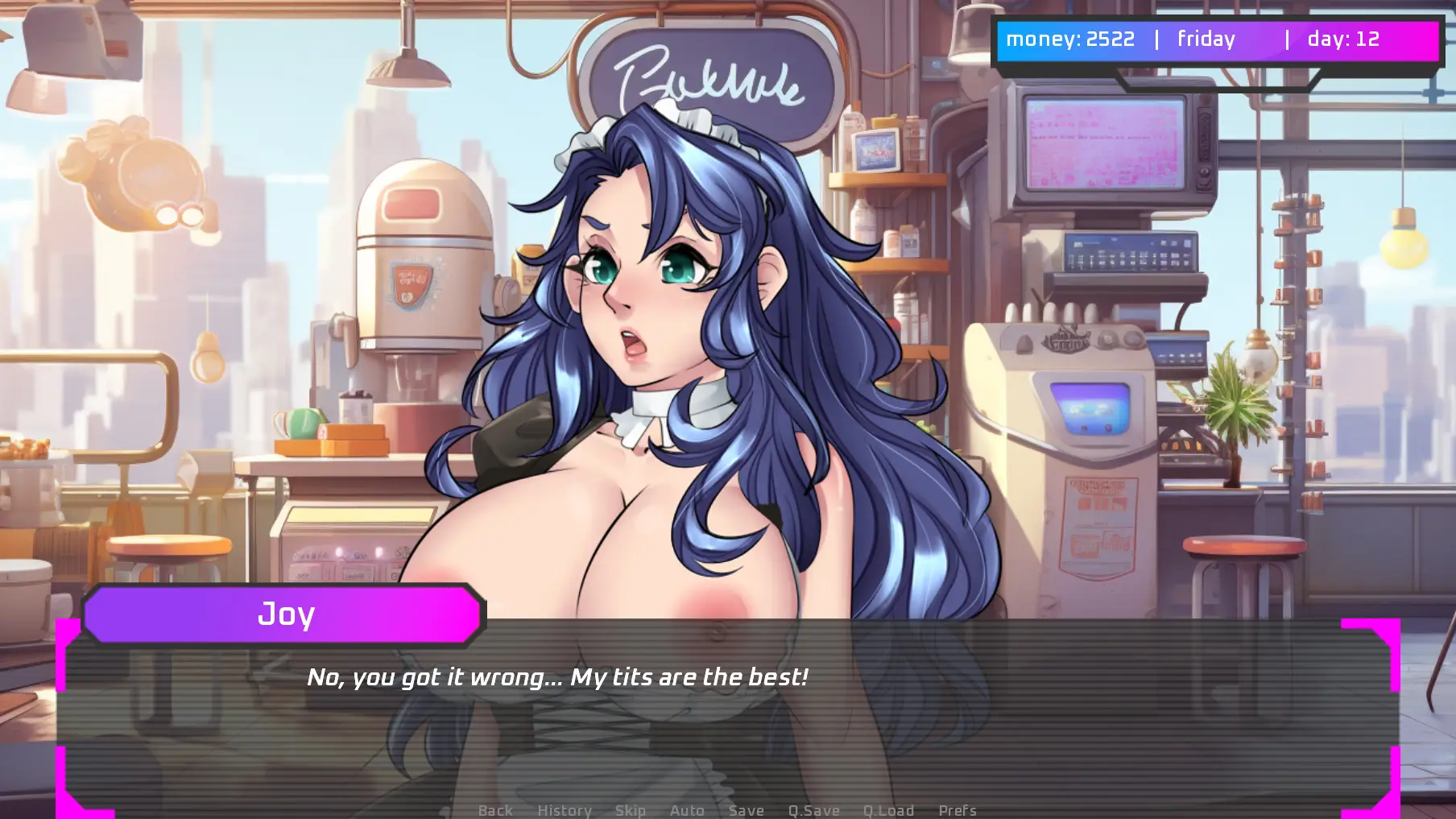 FLX – Downfall of I-Dolls gameplay screenshot 7 (Ren'Py adult game) by Studio Dystopia – free download