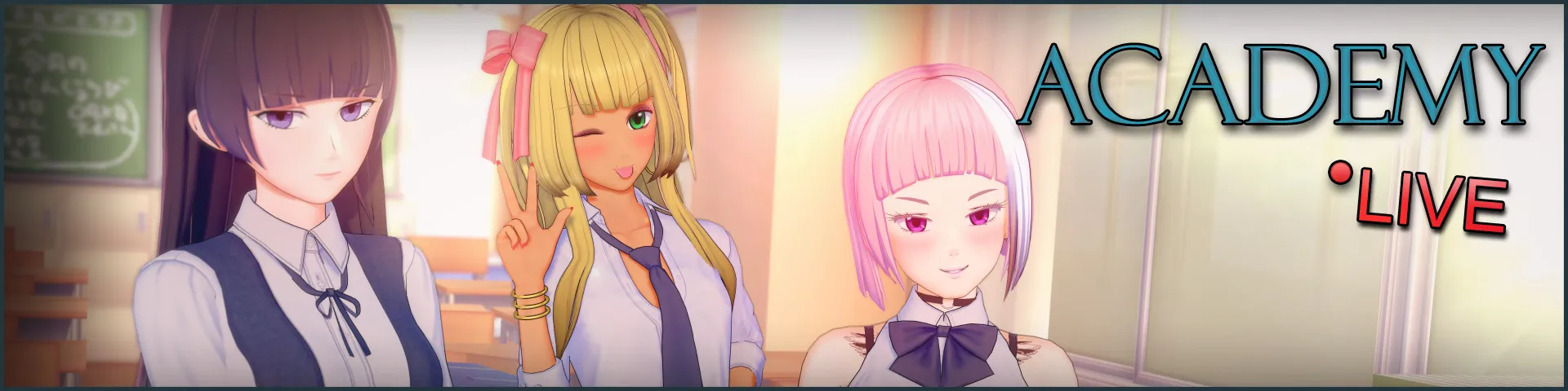Academy: Live! cover 0.11 EA – Ren'Py adult game by passhonQ free download
