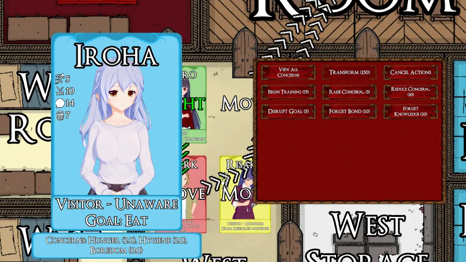 Manor gameplay screenshot 2 (Unity adult game) by TirelessLurker – free download