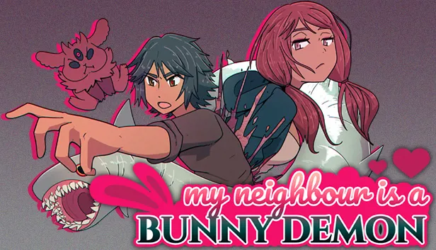 My Neighbor Is a Bunny Demon cover 1.0 – Ren'Py adult game by Hyanmaru Games free download