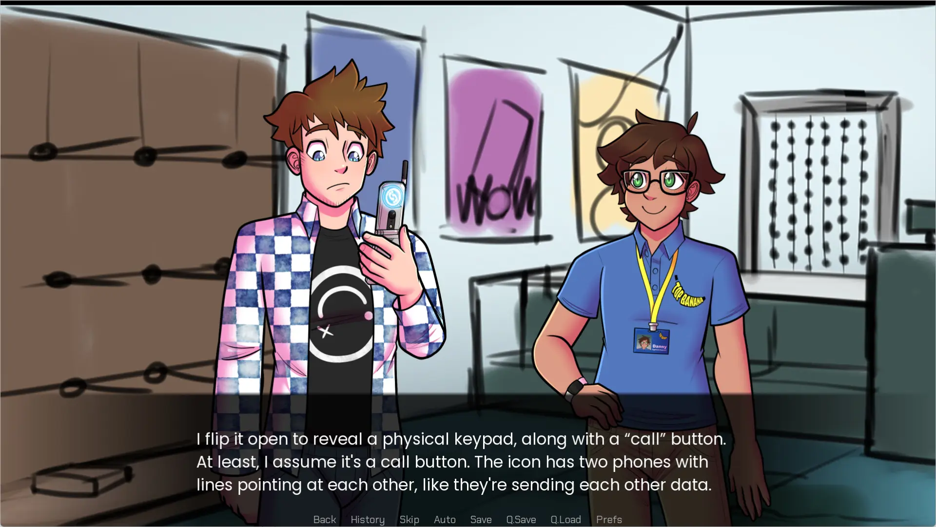 Crossed Signals gameplay screenshot 8 (Ren'Py adult game) by Cinnamon Sw – free download