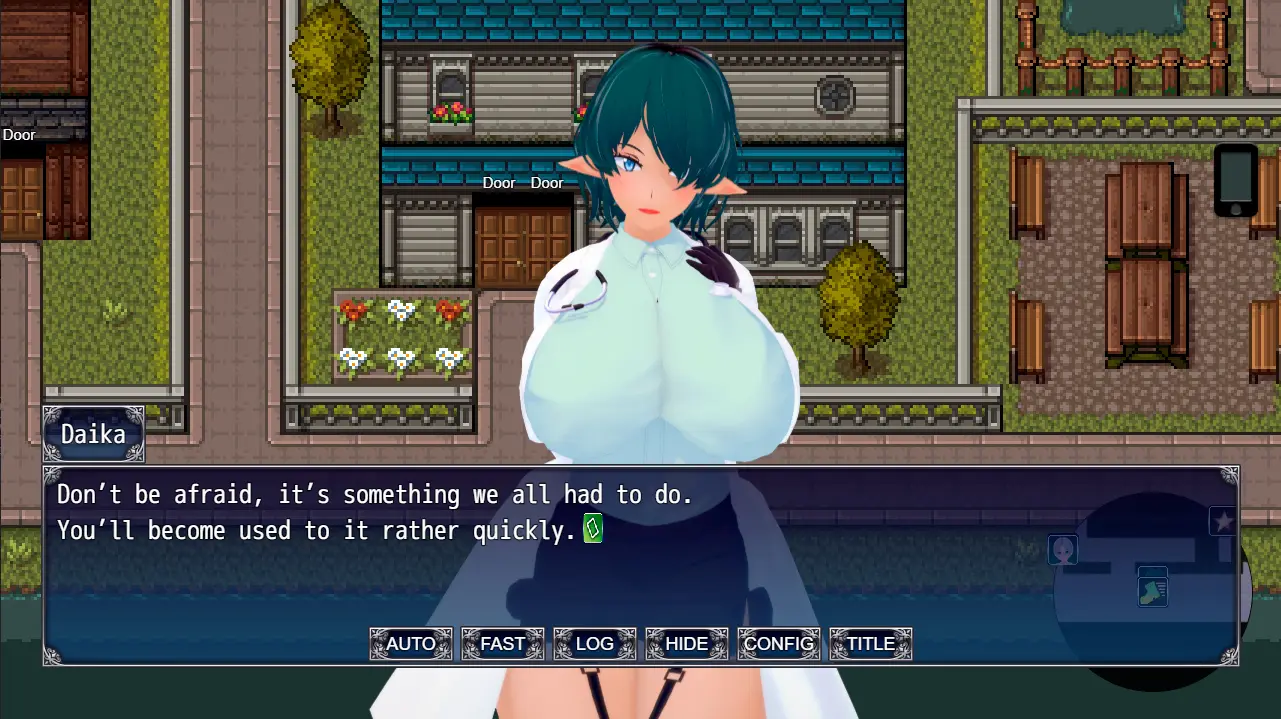 Blessing of the Elven Village gameplay screenshot 3 (RPGM adult game) by DragonMommyRhea – free download