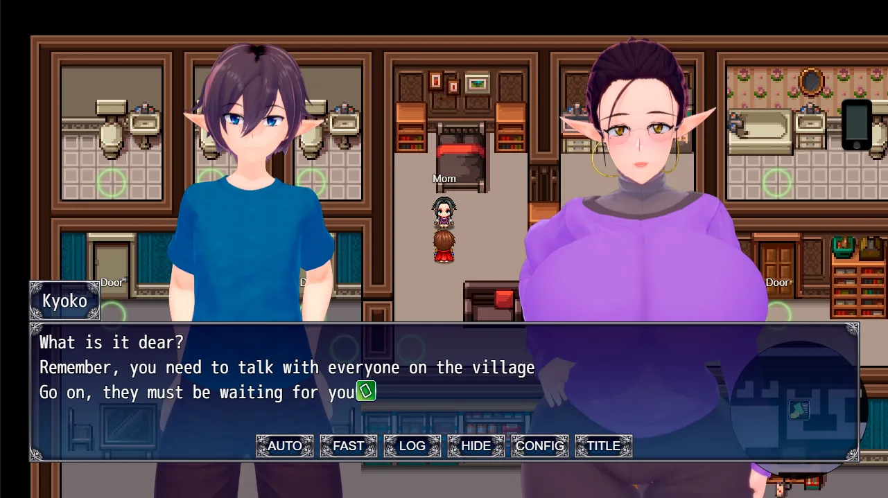 Blessing of the Elven Village gameplay screenshot 4 (RPGM adult game) by DragonMommyRhea – free download