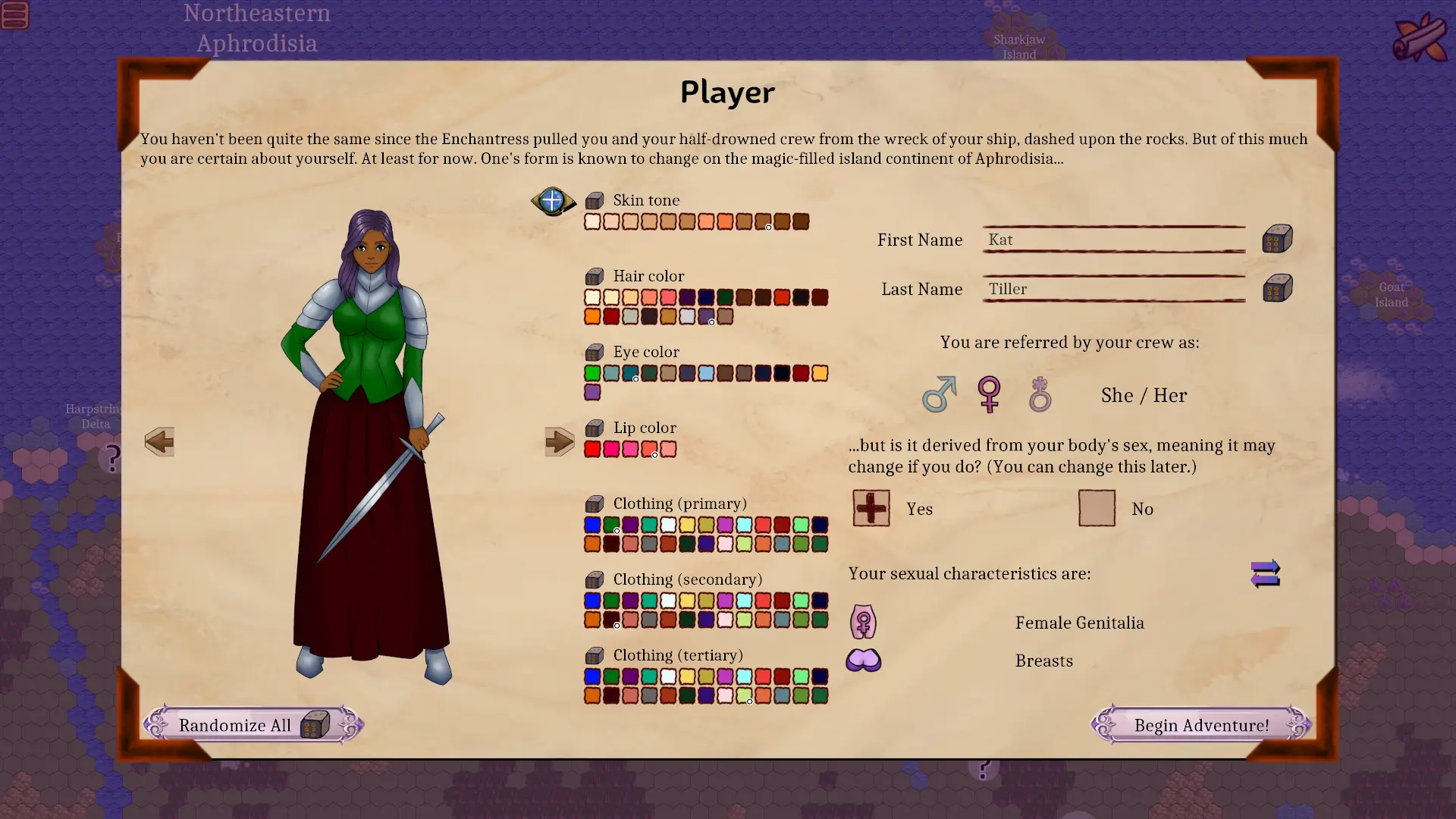 The Restoration of Aphrodisia gameplay screenshot 5 (Unity adult game) by Blue Fairy Media Games – free download