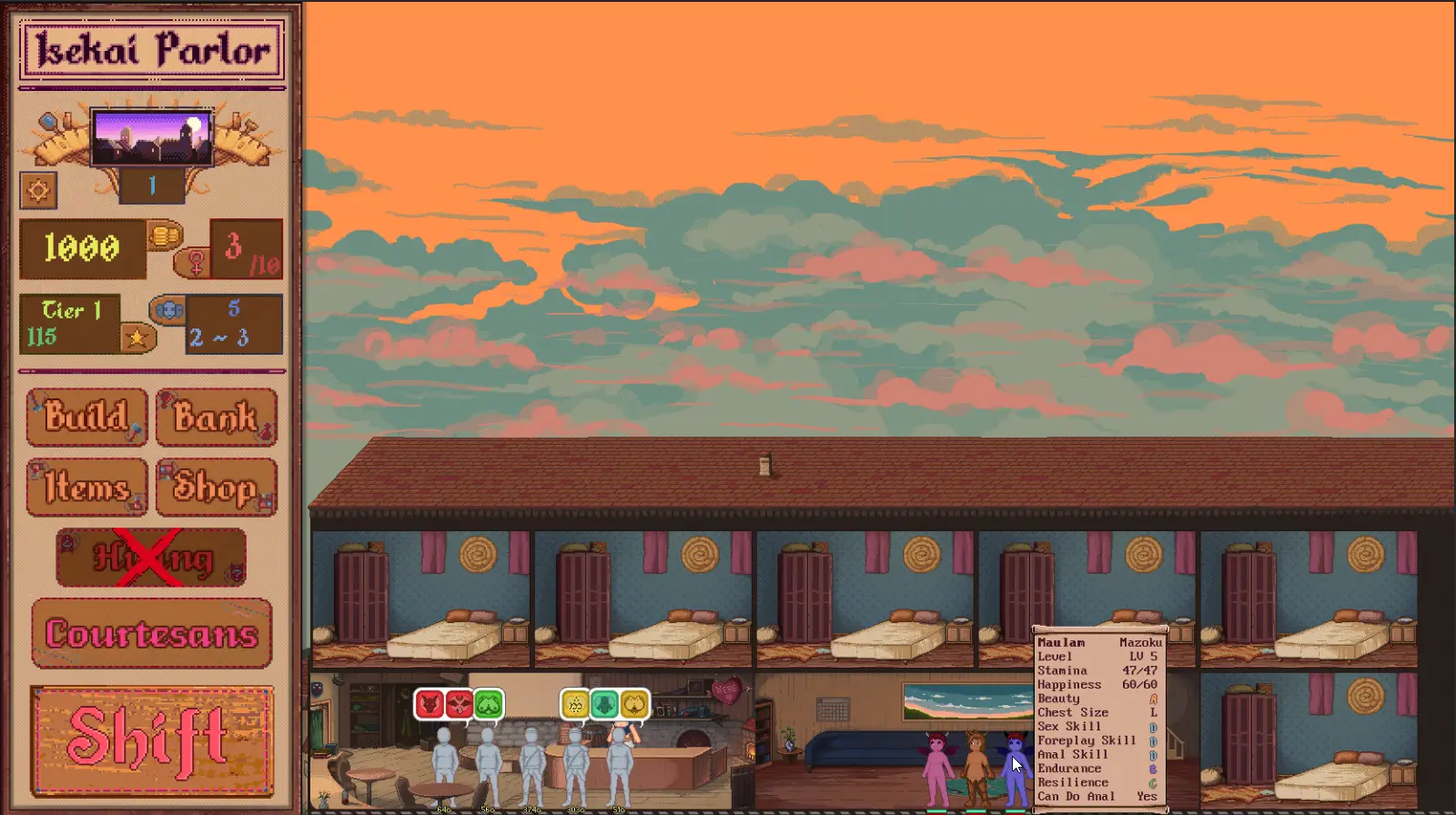 Isekai Parlor Simulator gameplay screenshot 6 (Unity adult game) by Studio Echydna – free download