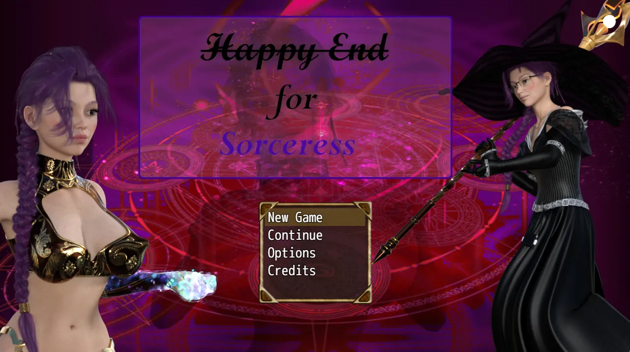 Happy End for Sorceress cover 0.18 – RPGM adult game by QuiverQ free download