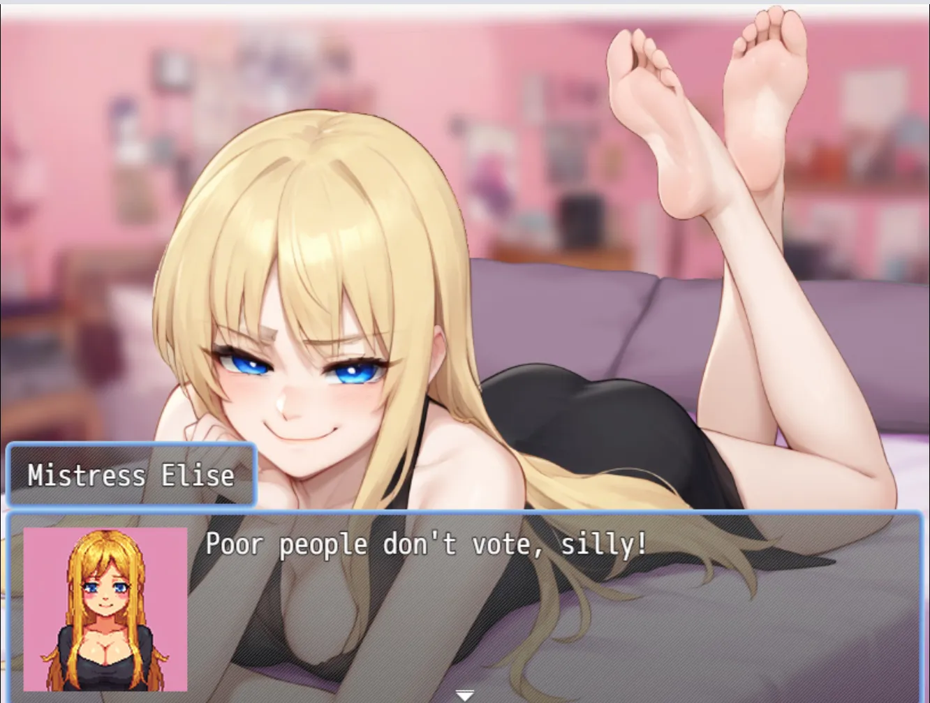 Femdom Mansion gameplay screenshot 1 (RPGM adult game) by BAIGM – free download