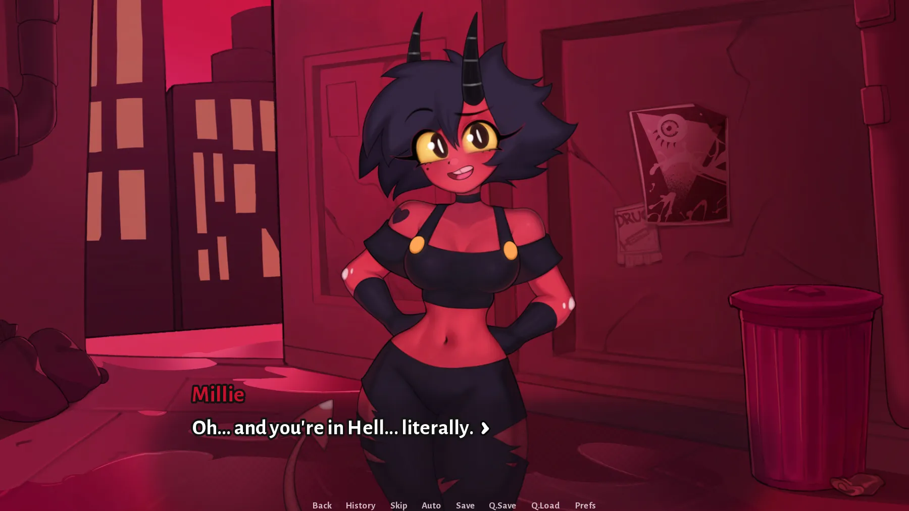 Helluva Game gameplay screenshot 1 (Ren'Py adult game) by amadeen – free download