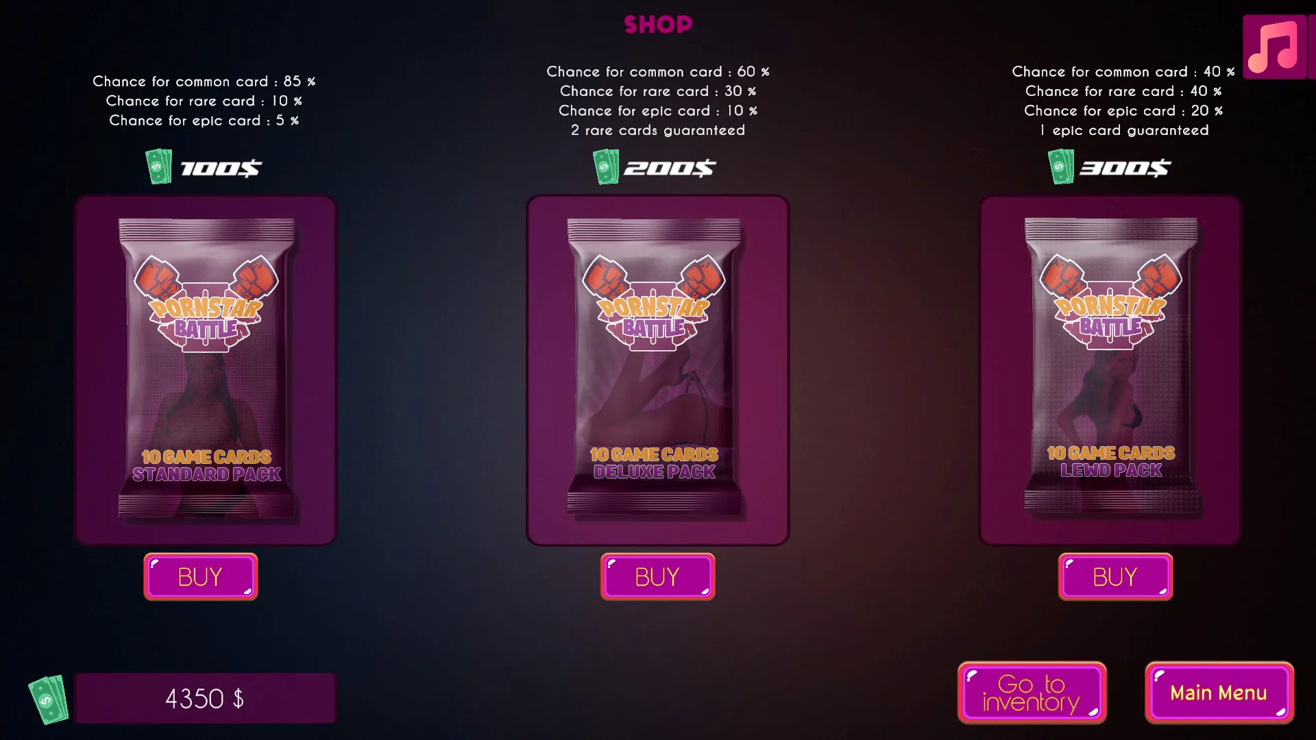 Pornstar Battle II gameplay screenshot 2 (Unity adult game) by LewdMonkey – free download
