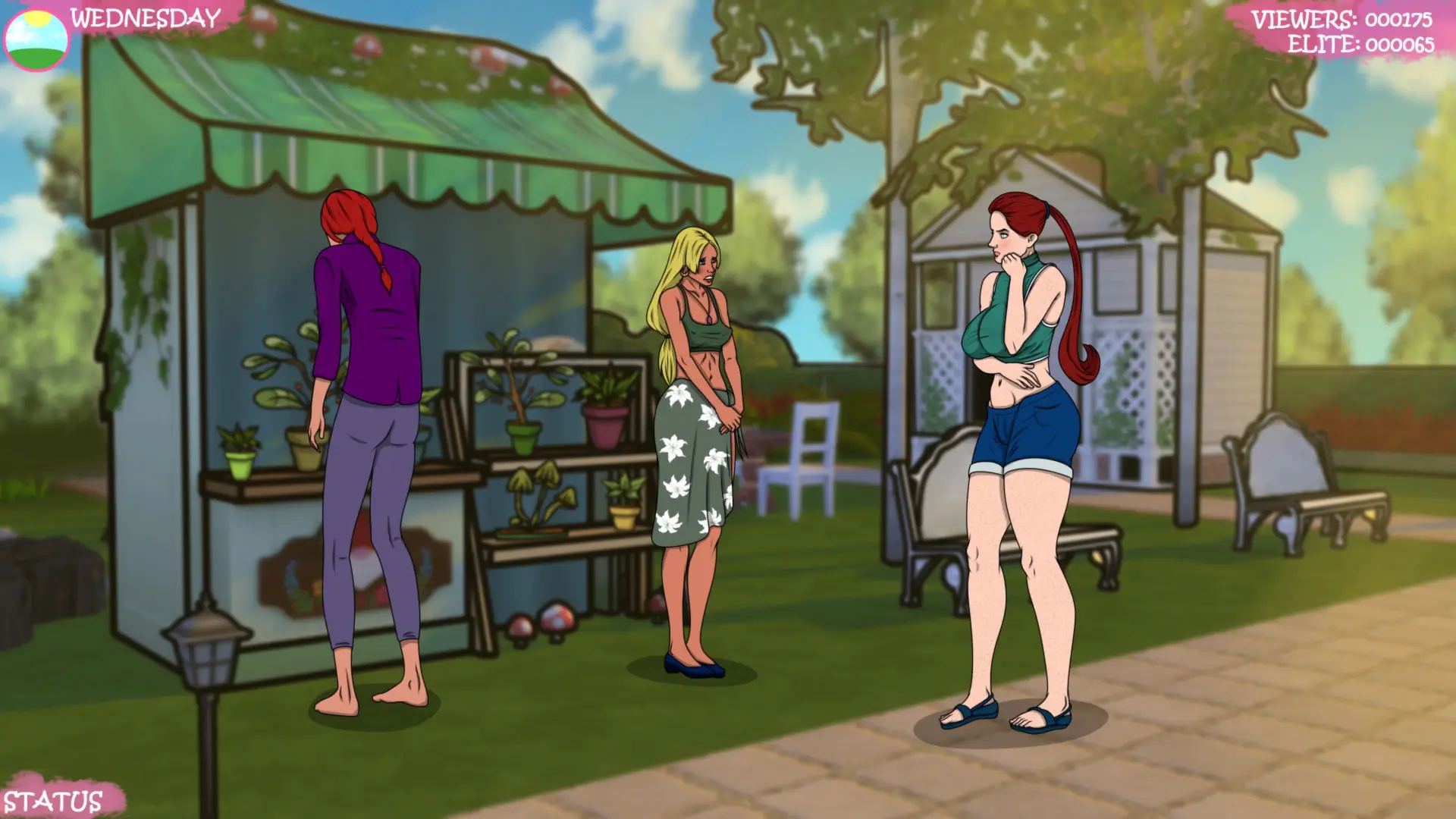 Lust Town, Amanda’s road to porn gameplay screenshot 5 (Ren'Py adult game) by NOSY GULL – free download