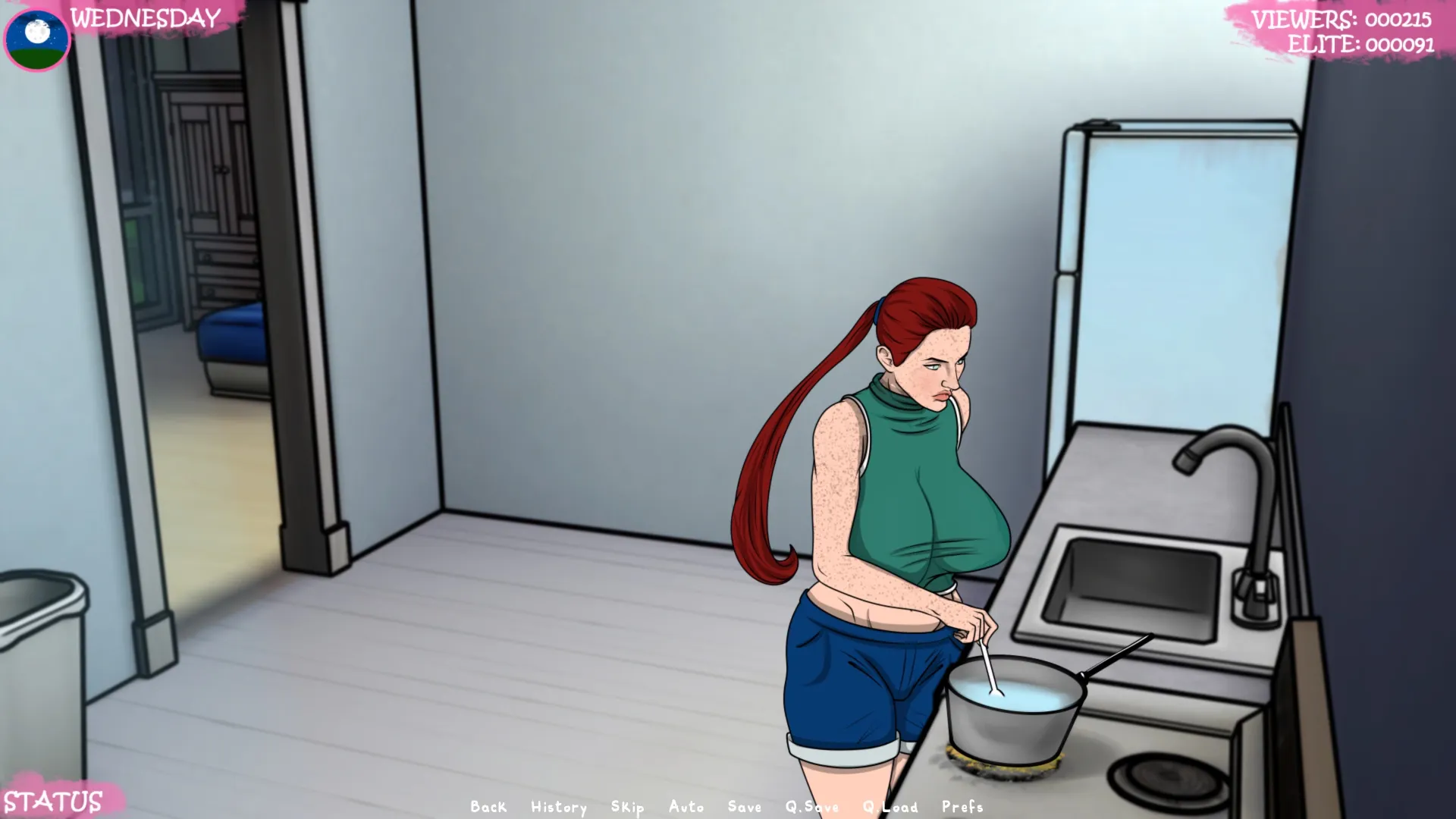Lust Town, Amanda’s road to porn gameplay screenshot 3 (Ren'Py adult game) by NOSY GULL – free download