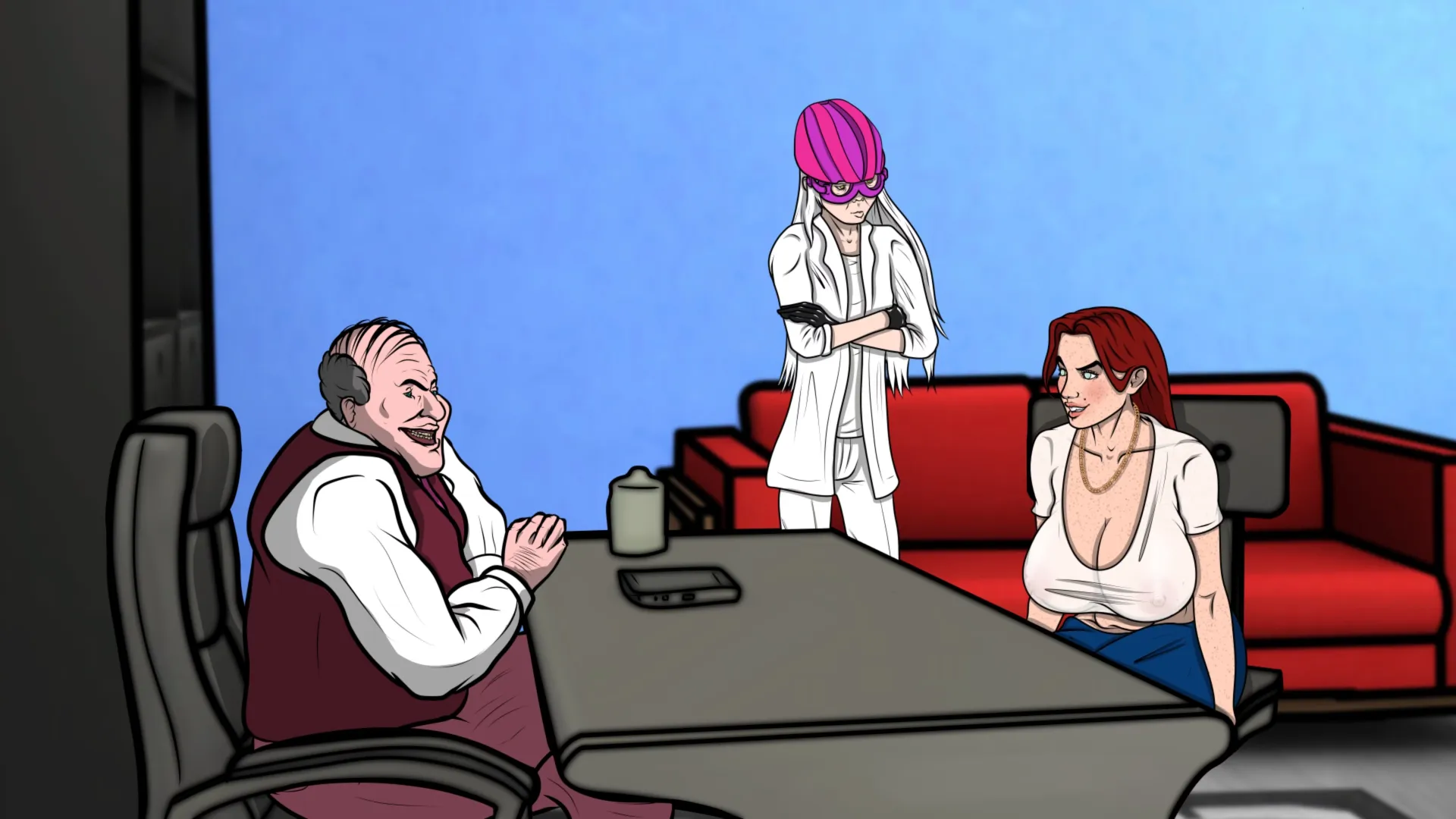 Lust Town, Amanda’s road to porn gameplay screenshot 19 (Ren'Py adult game) by NOSY GULL – free download