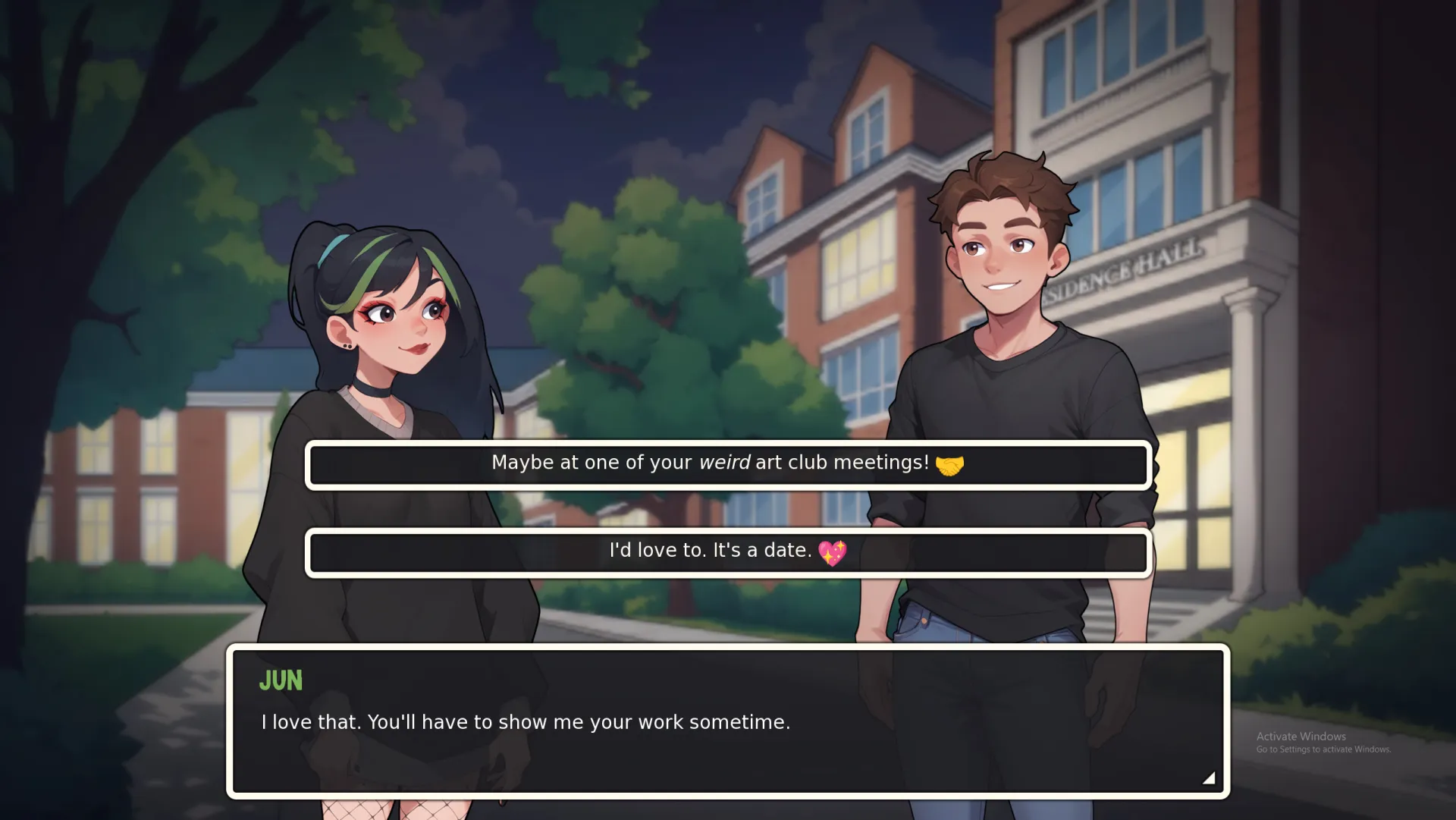 Edgefield gameplay screenshot 3 (Ren'Py adult game) by Undercover Pop Games – free download