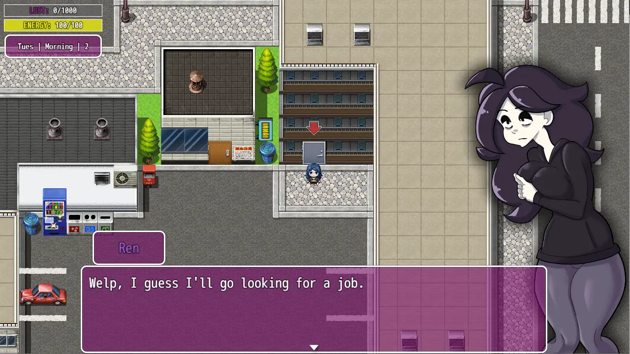 A Neet’s Adventure gameplay screenshot 5 (RPGM adult game) by Punkde – free download