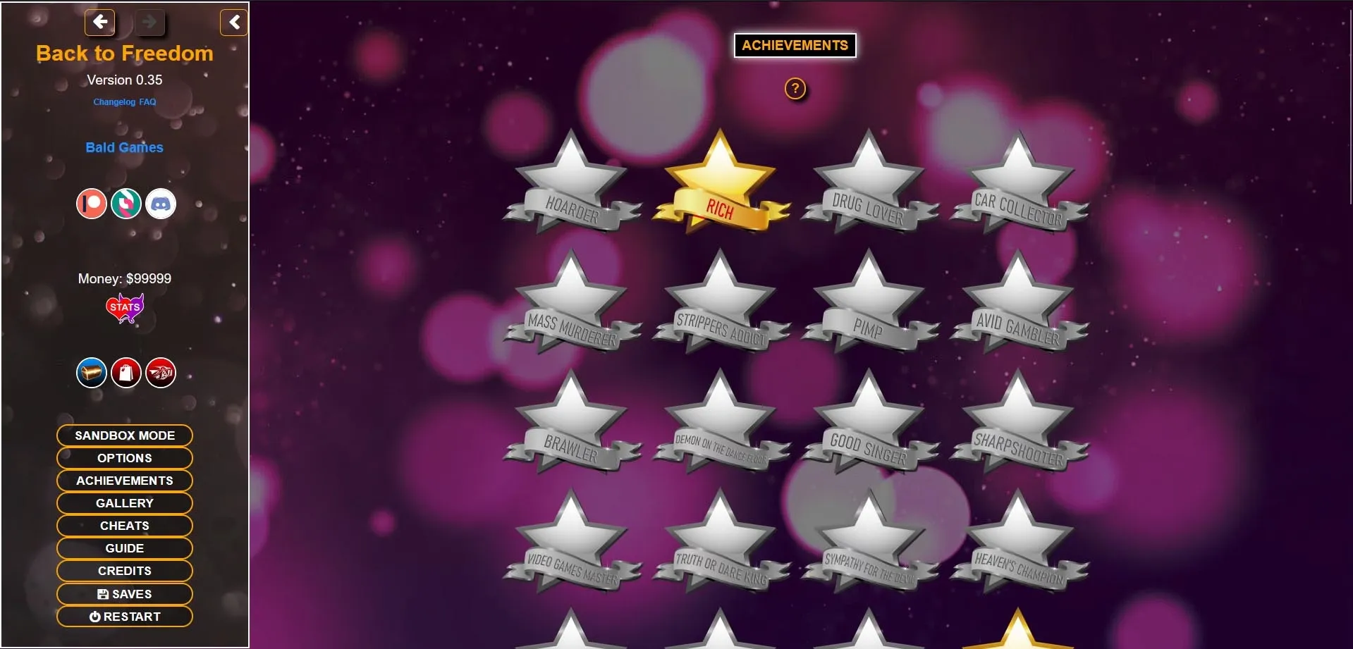 Back to Freedom gameplay screenshot 8 (HTML adult game) by Bald Games – free download
