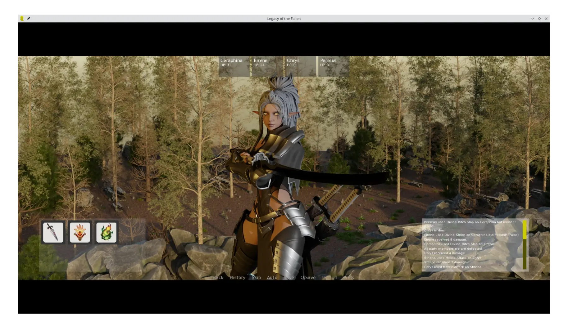 Legacy of the Fallen gameplay screenshot 3 (Ren'Py adult game) by deepglugs – free download