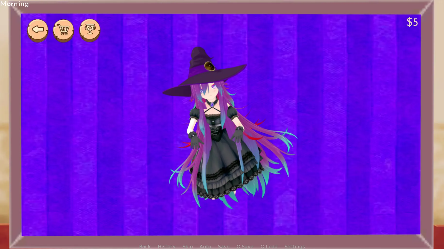 Midnight Magic gameplay screenshot 1 (Ren'Py adult game) by GoobStudios – free download