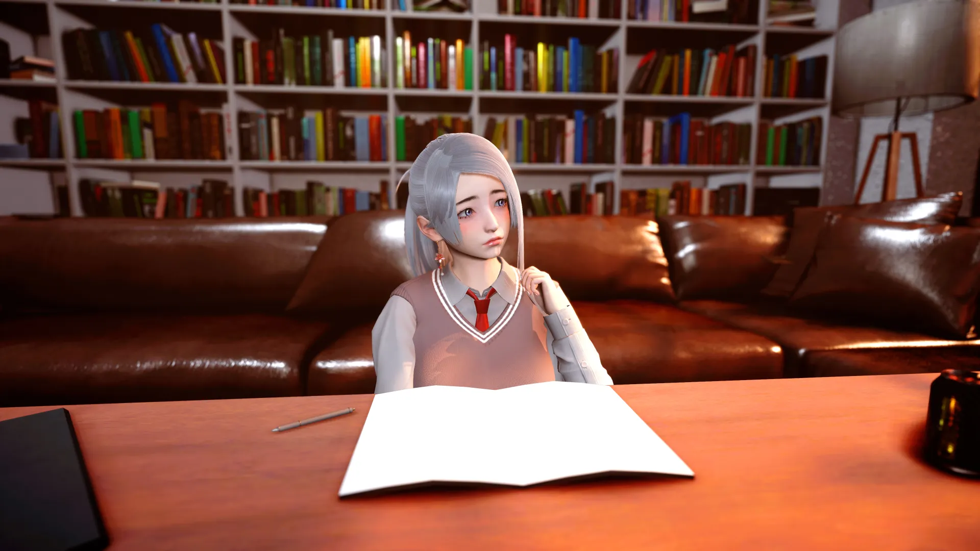 BlueHole Project gameplay screenshot 1 (Ren'Py adult game) by AhiAhi – free download