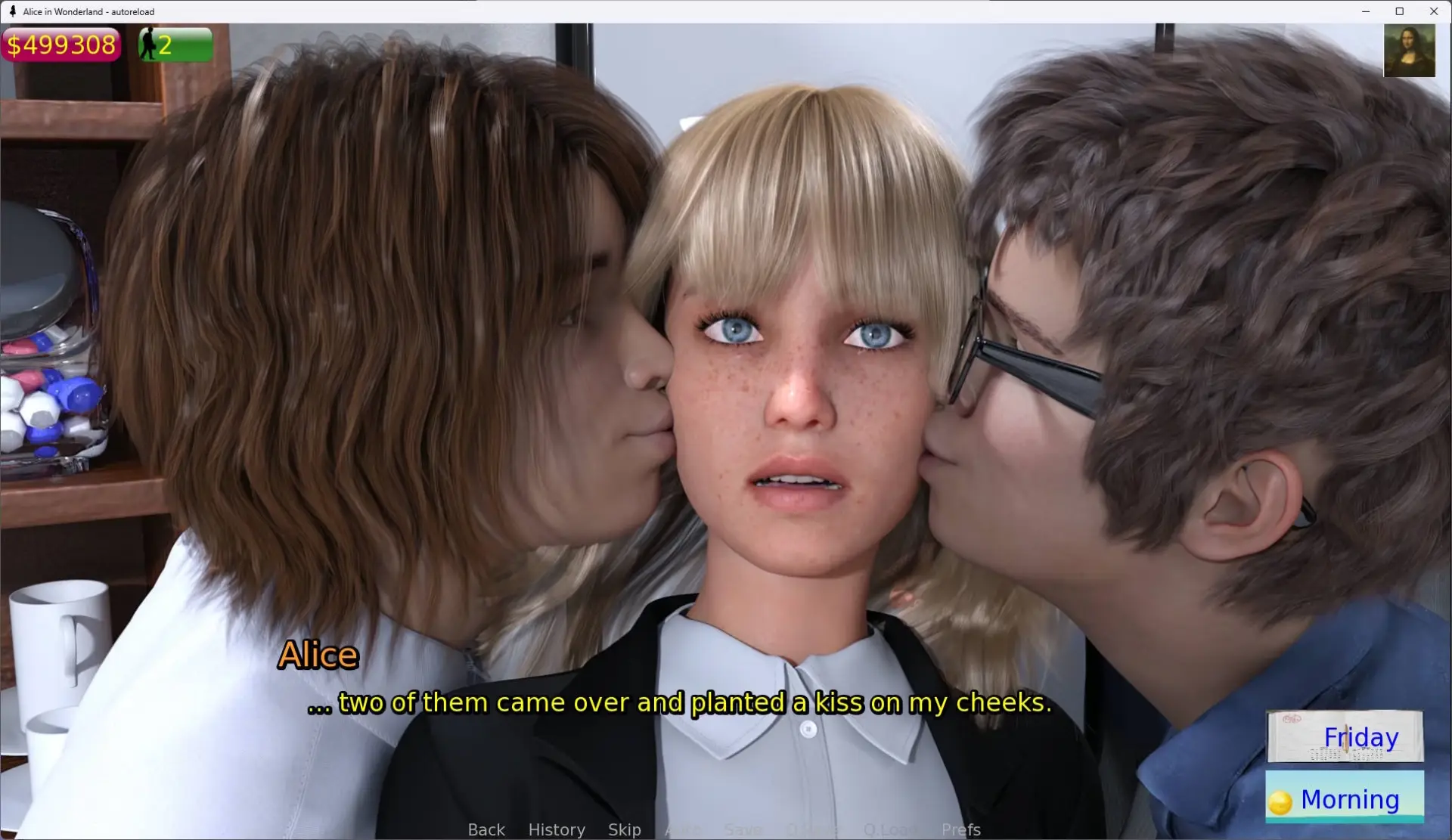Alice in Wonderland gameplay screenshot 10 (Ren'Py adult game) by Slow Burn Games – free download