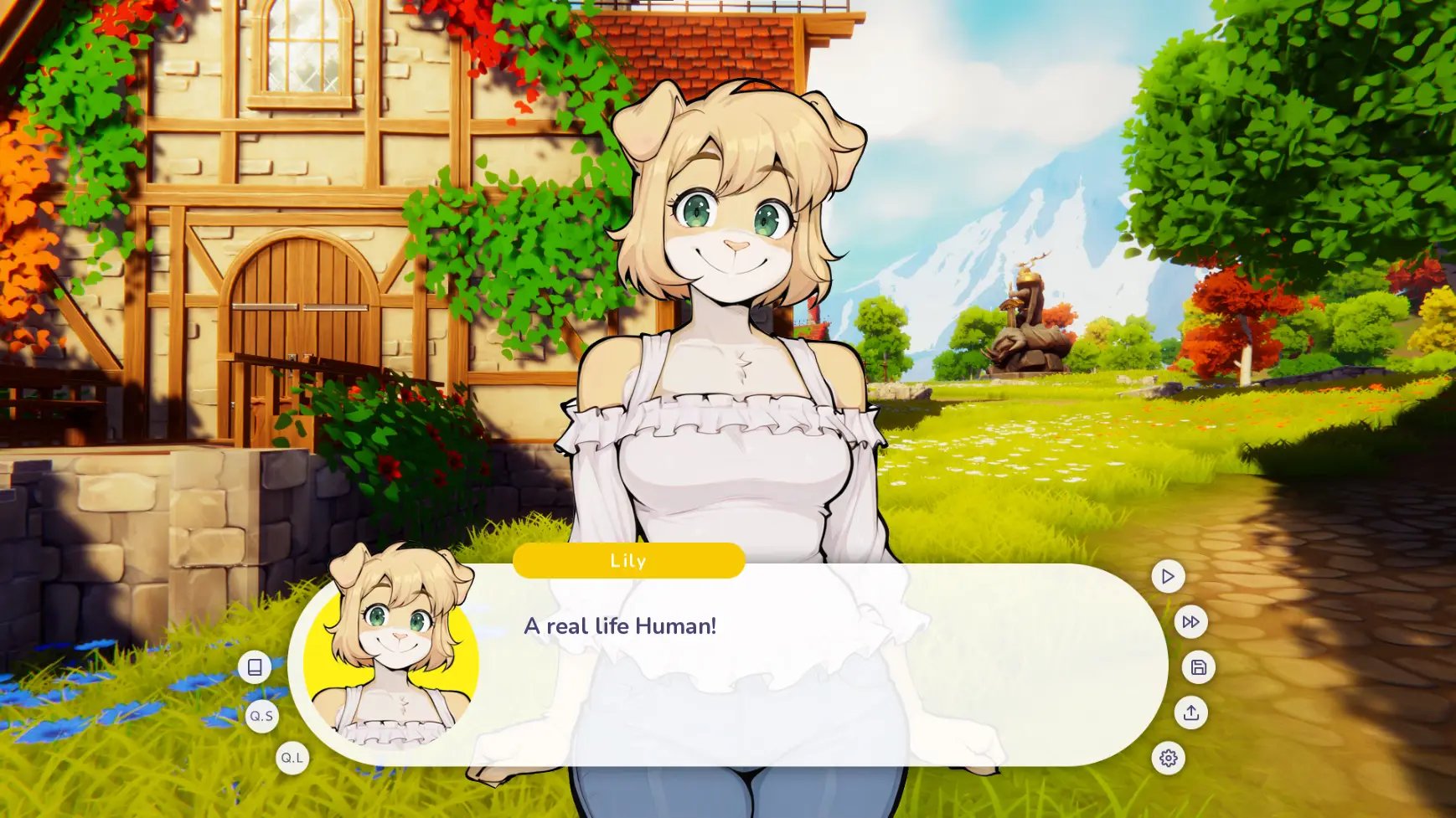 My Fluffy Neighbor gameplay screenshot 9 (Ren'Py adult game) by Invisible Cactus – free download