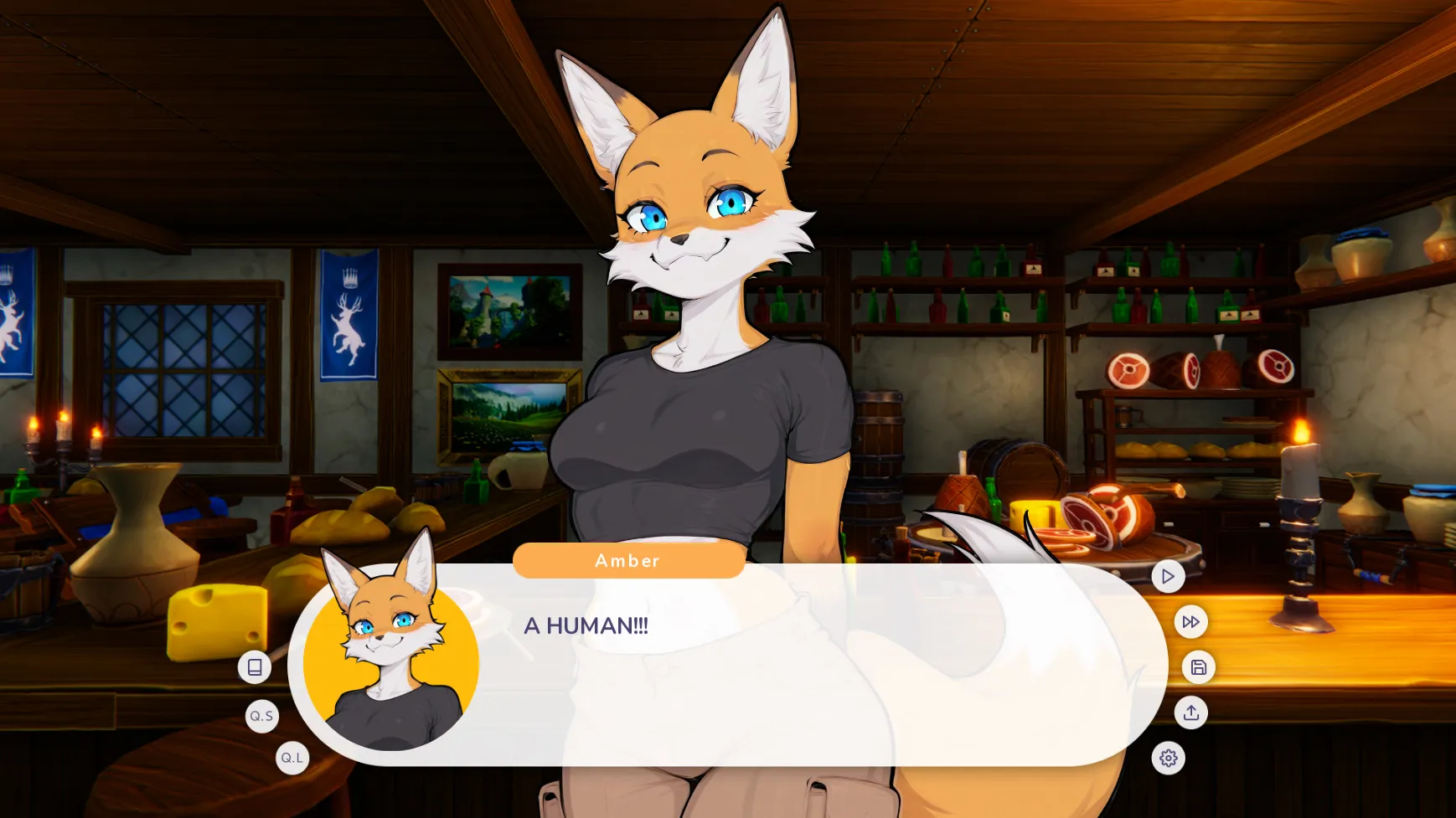 My Fluffy Neighbor gameplay screenshot 2 (Ren'Py adult game) by Invisible Cactus – free download