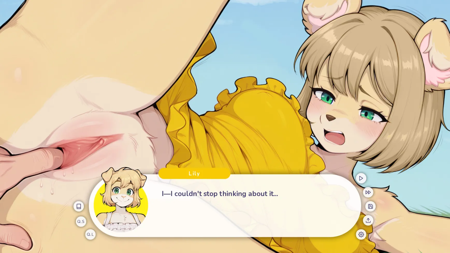 My Fluffy Neighbor gameplay screenshot 8 (Ren'Py adult game) by Invisible Cactus – free download