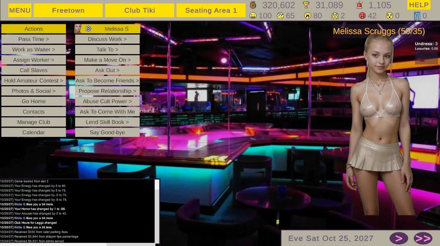 Strip Club Wars gameplay screenshot 6 (Unity adult game) by Total Fluke Studios F95zone – free download