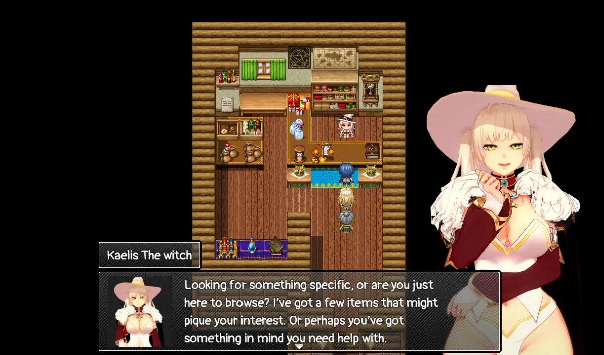 Duskthrone: The Forsaken Realm gameplay screenshot 5 (RPGM adult game) by SuckylittleD – free download