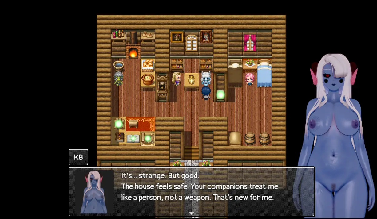 Duskthrone: The Forsaken Realm gameplay screenshot 12 (RPGM adult game) by SuckylittleD – free download