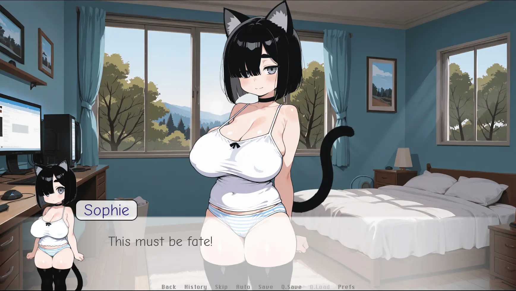 My State Sponsored Catgirl gameplay screenshot 15 (Ren'Py adult game) by VGBStudio – free download