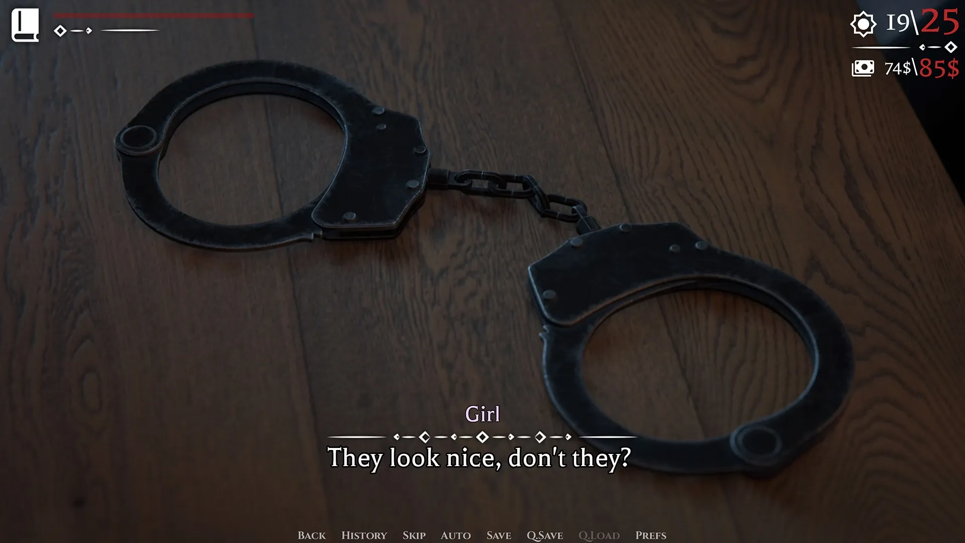My Girl Loves Handcuffs gameplay screenshot 6 (Ren'Py adult game) by 395games – free download