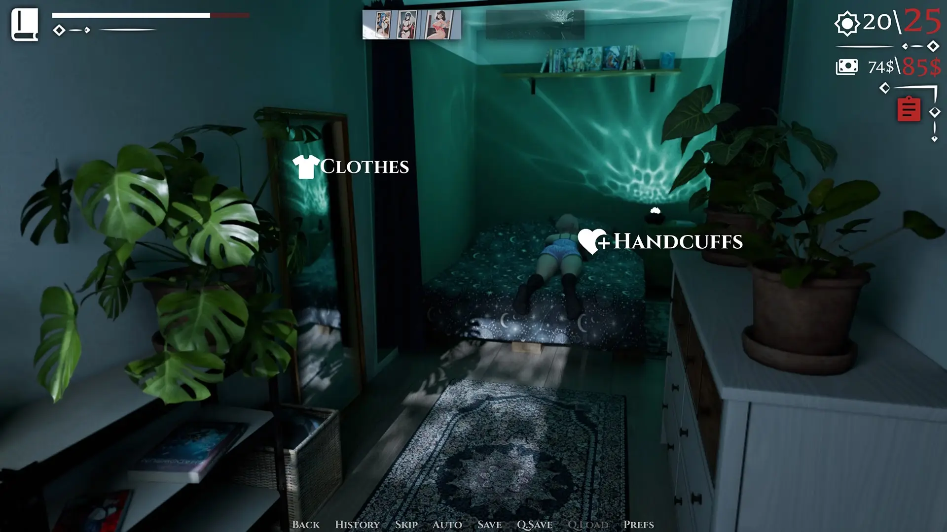 My Girl Loves Handcuffs gameplay screenshot 11 (Ren'Py adult game) by 395games – free download