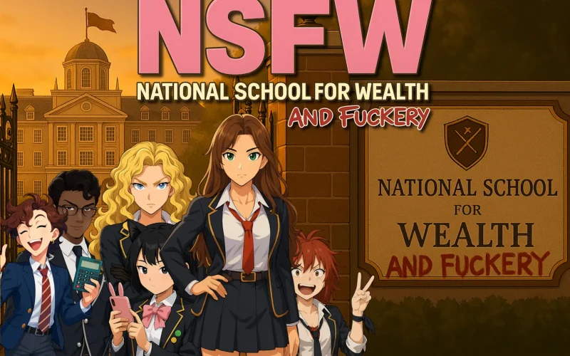 NSFW: National School for Wealth … and Fuckery cover Alpha 0.7.3.2 – Ren'Py adult game by SWAJ free download