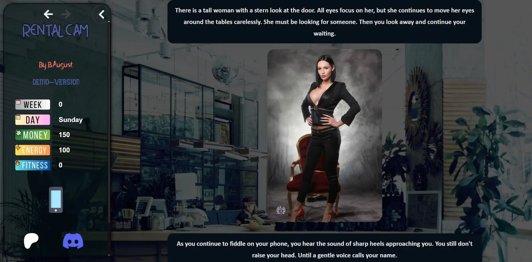 Rental Cam gameplay screenshot 3 (HTML adult game) by B.August – free download