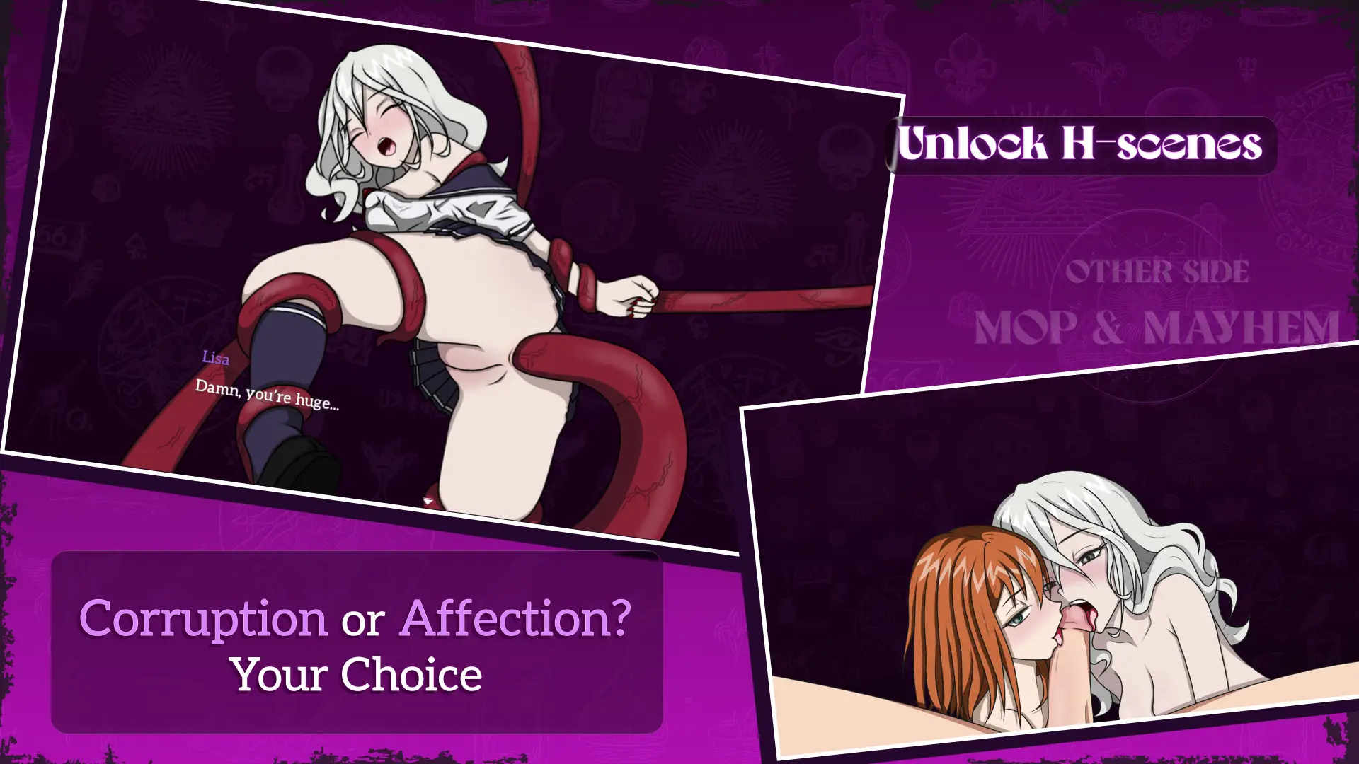 Other Side: Mop & Mayhem gameplay screenshot 6 (RPGM adult game) by lustoriagames – free download