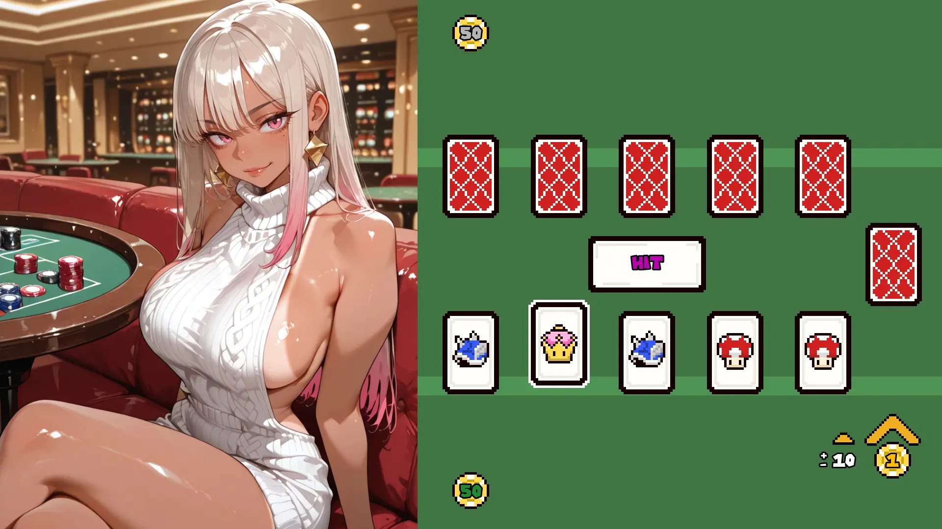 Princess Hearts Poker gameplay screenshot 7 (Ren'Py adult game) by Itrowg – free download