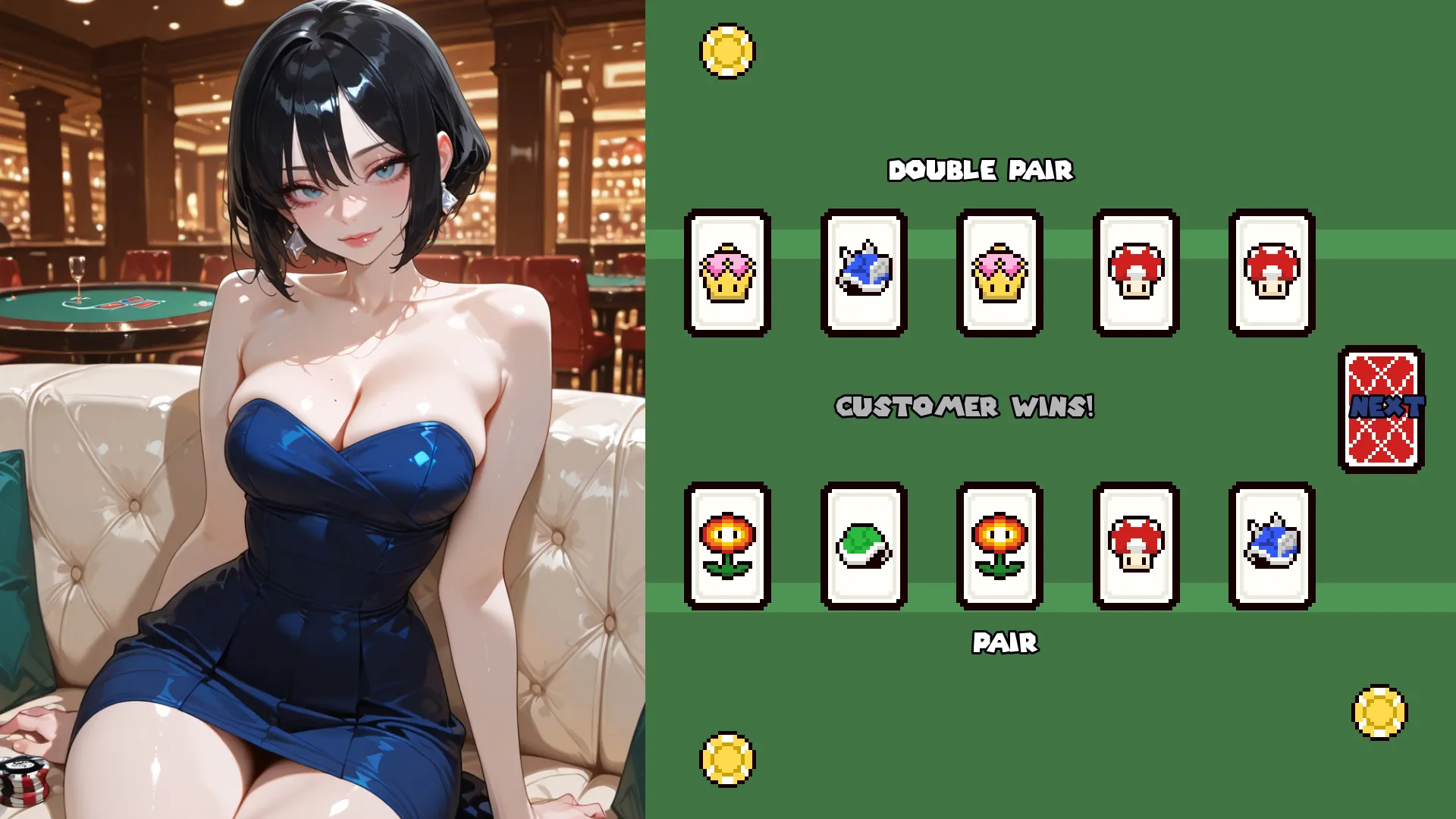 Princess Hearts Poker gameplay screenshot 4 (Ren'Py adult game) by Itrowg – free download