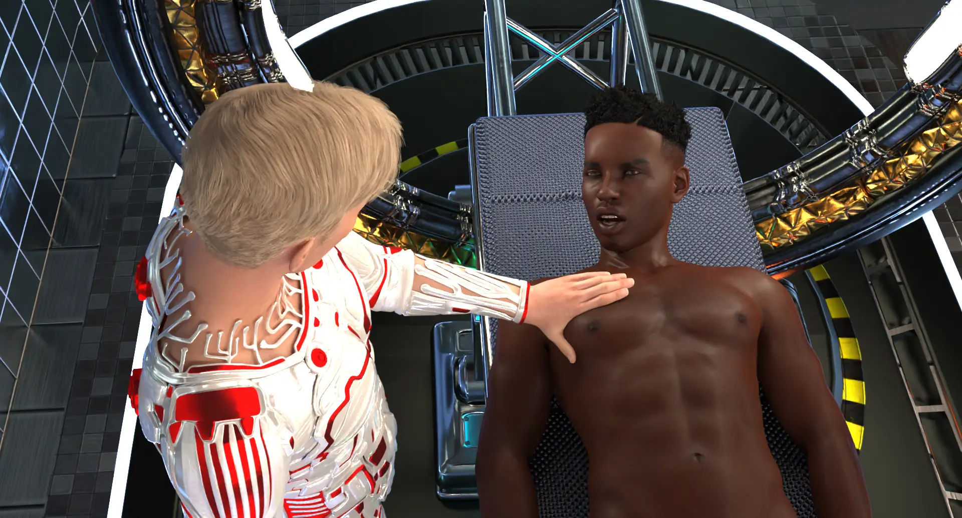 Galactic Athletes Red League gameplay screenshot 4 (Ren'Py adult game) by Carter's Stories – free download