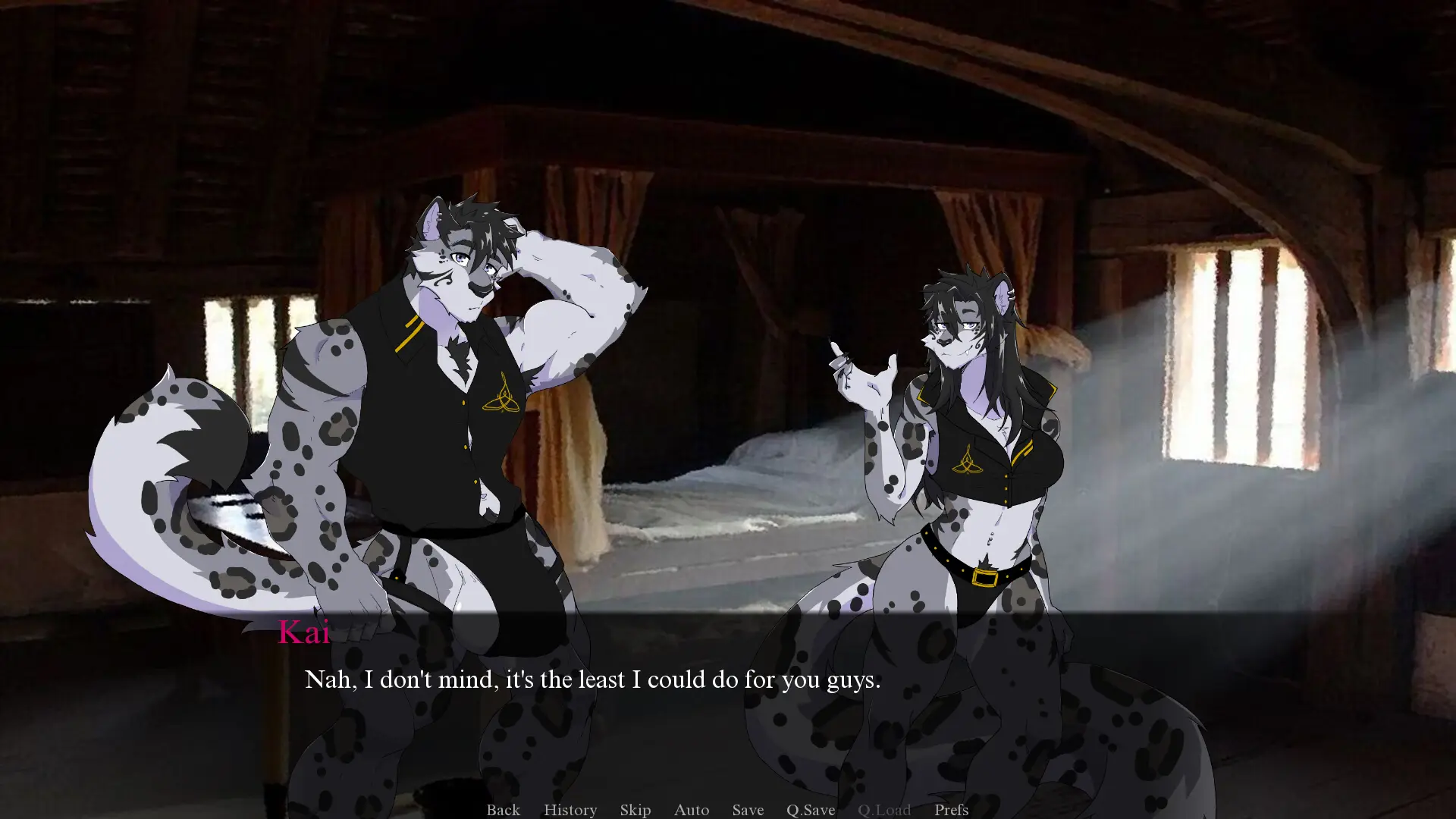Ode to the Heroes gameplay screenshot 1 (Ren'Py adult game) by Kai – free download