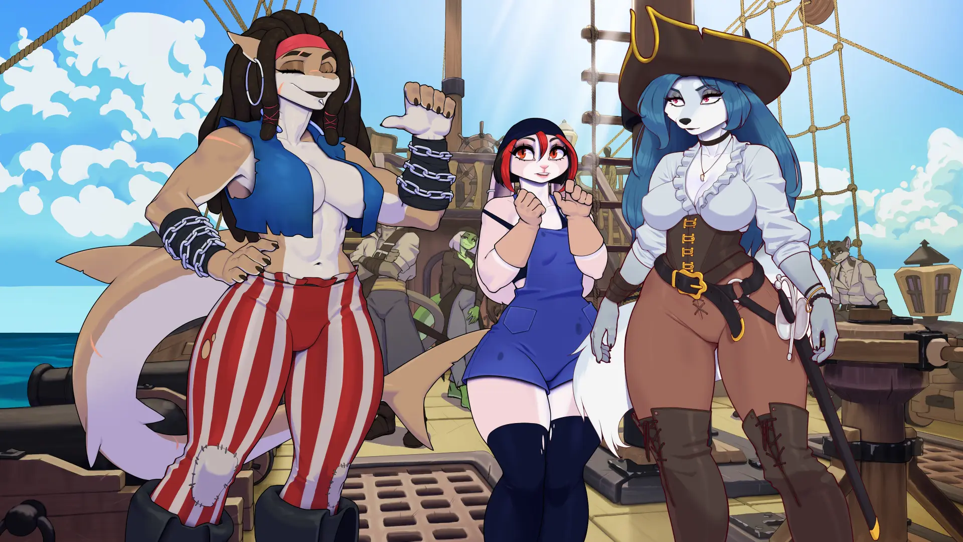The Sea Wolves gameplay screenshot 9 (Ren'Py adult game) by Racoe – free download