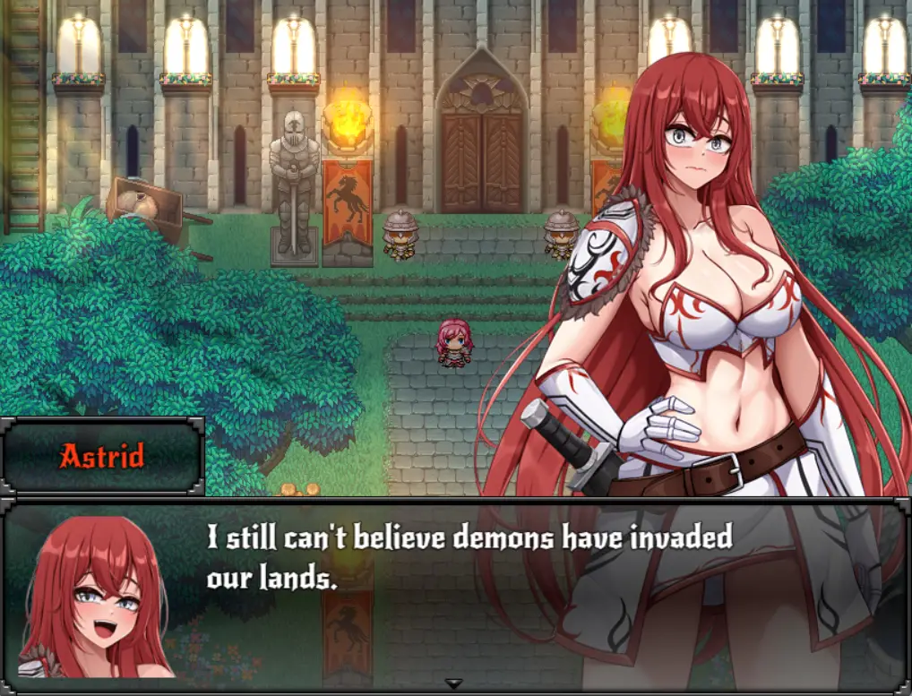 Astrid: Blade of Vallundra gameplay screenshot 7 (RPGM adult game) by OrenjiSlyce – free download