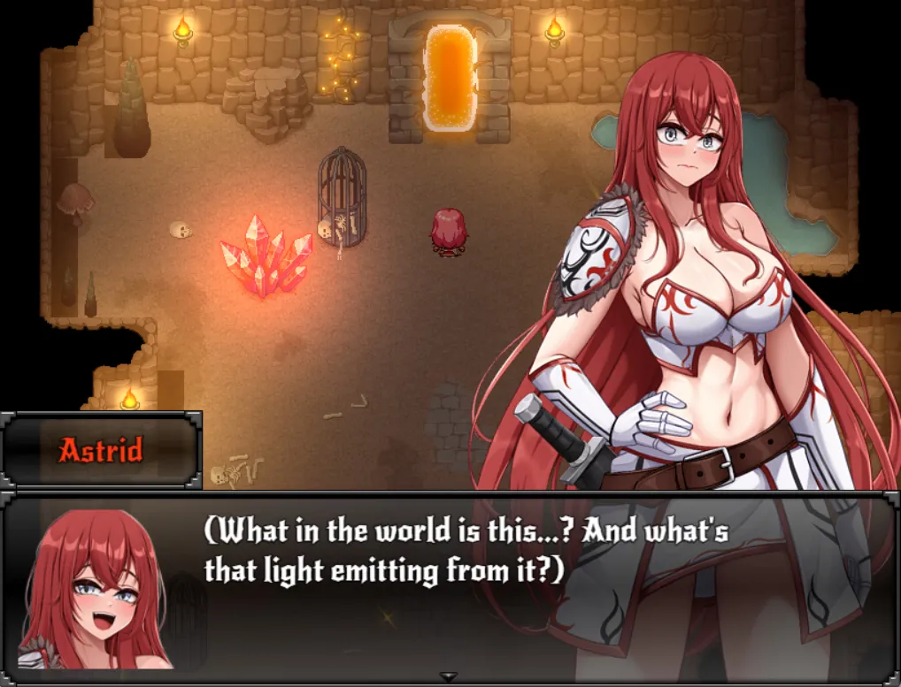 Astrid: Blade of Vallundra gameplay screenshot 9 (RPGM adult game) by OrenjiSlyce – free download